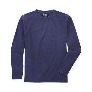 Westport Black Pima Stretch Long Sleeve Shirt. Navy